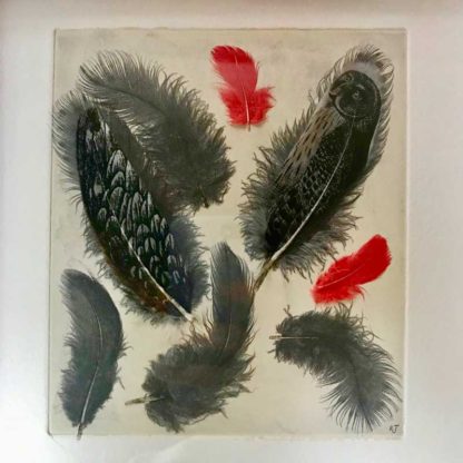 Owl and Red Feather - Image 2